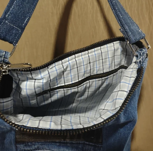 Handmade Upcycled Handbag 18 - Picture 5 of 6